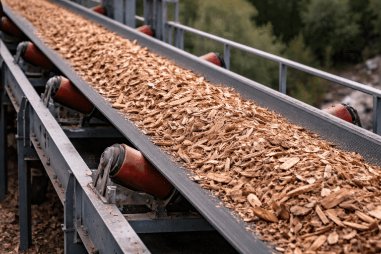 Plokštuminis transporteris birioms medžiagoms vežti